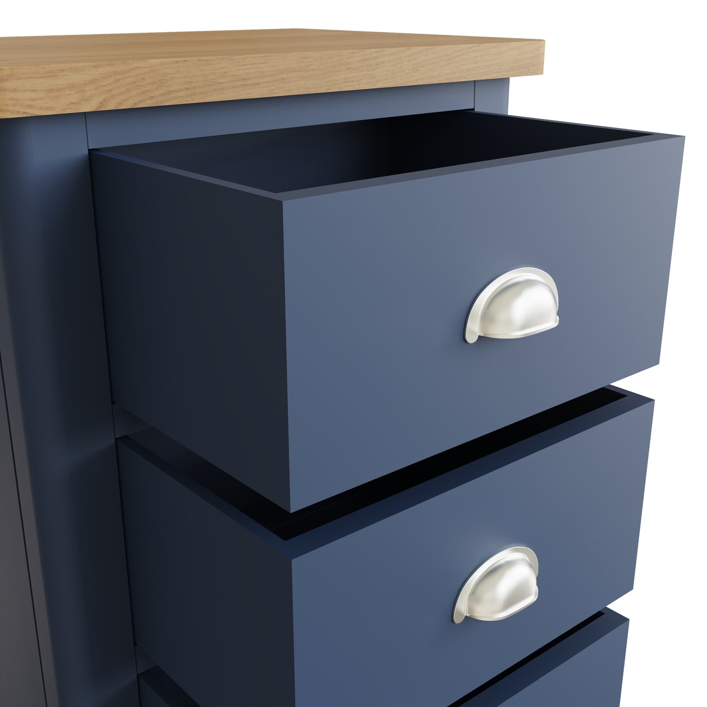 Rhea Blue 5 Drawer Narrow Chest of Drawers