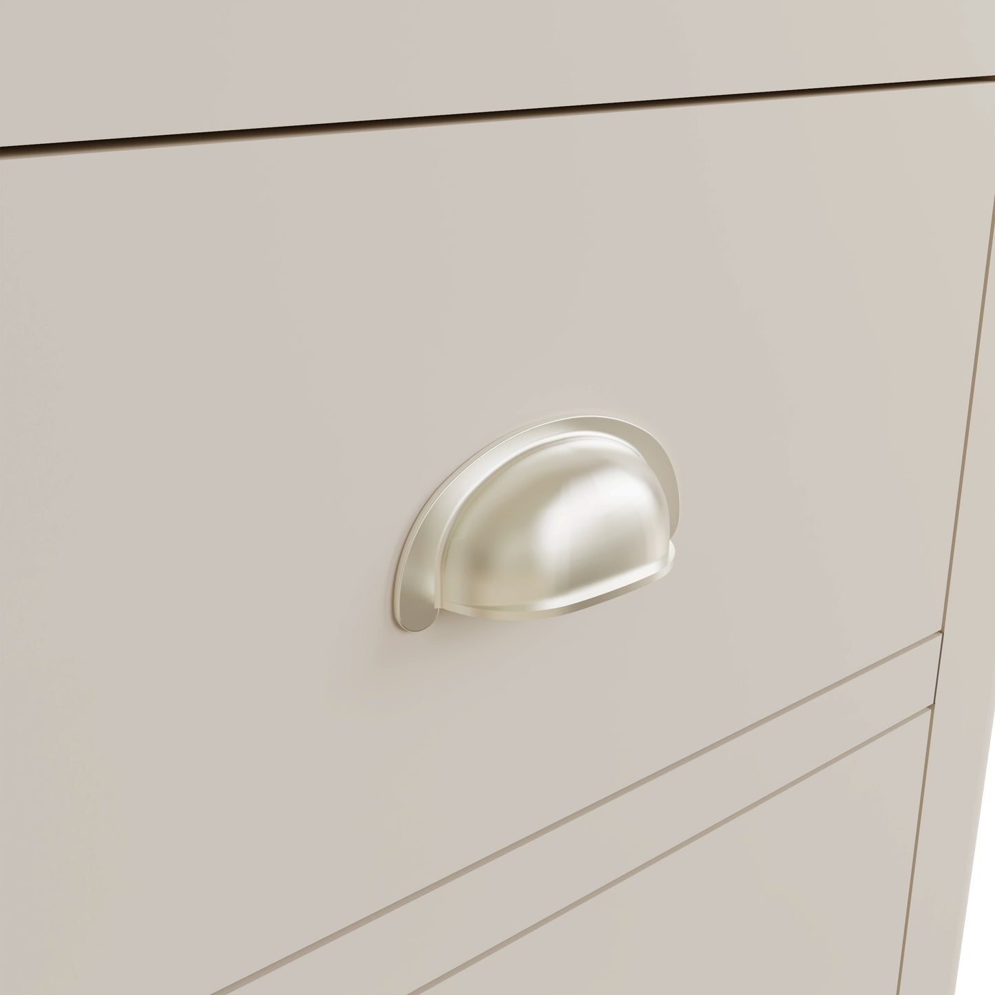 Rhea Dove Grey 5 Drawer Narrow Chest of Drawers