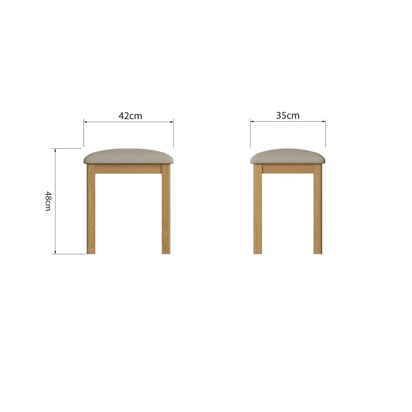 Rhodes Oak Stool