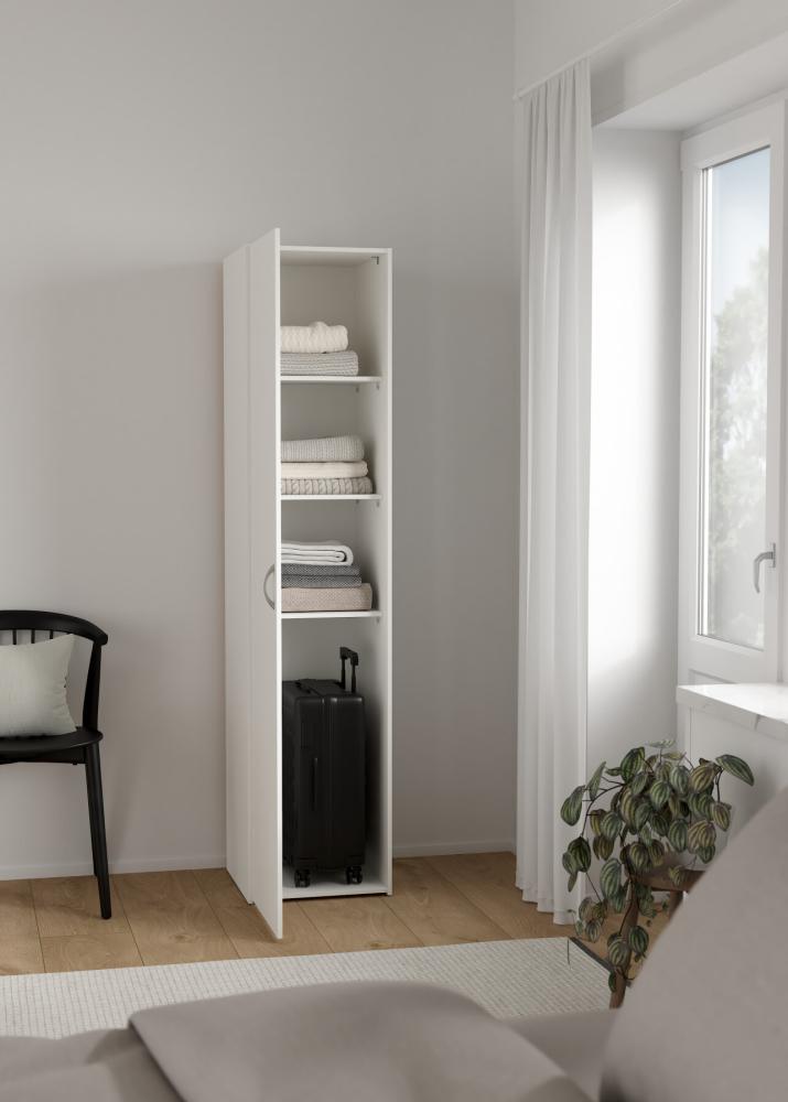 Space Wardrobe with 1 Door-White