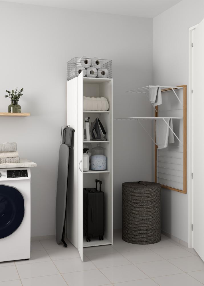 Space Wardrobe with 1 Door-White