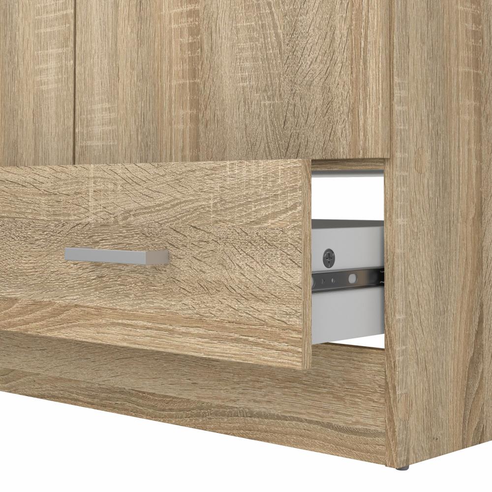 Space Wardrobe with 2 doors + 1 Drawer-Oak