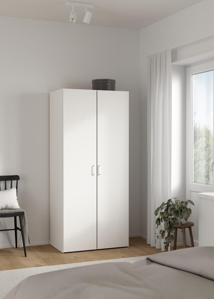 Space Wardrobe with 2 Doors-White