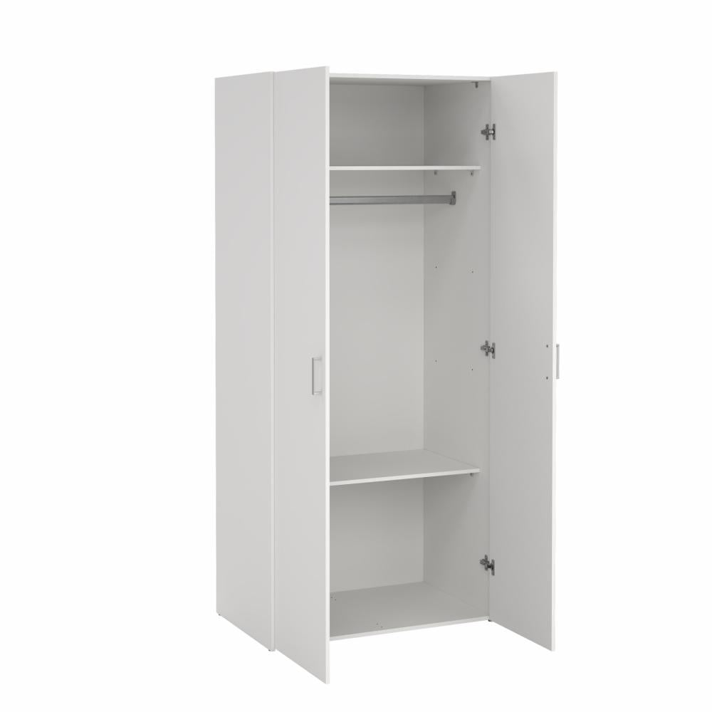 Space Wardrobe with 2 Doors-White