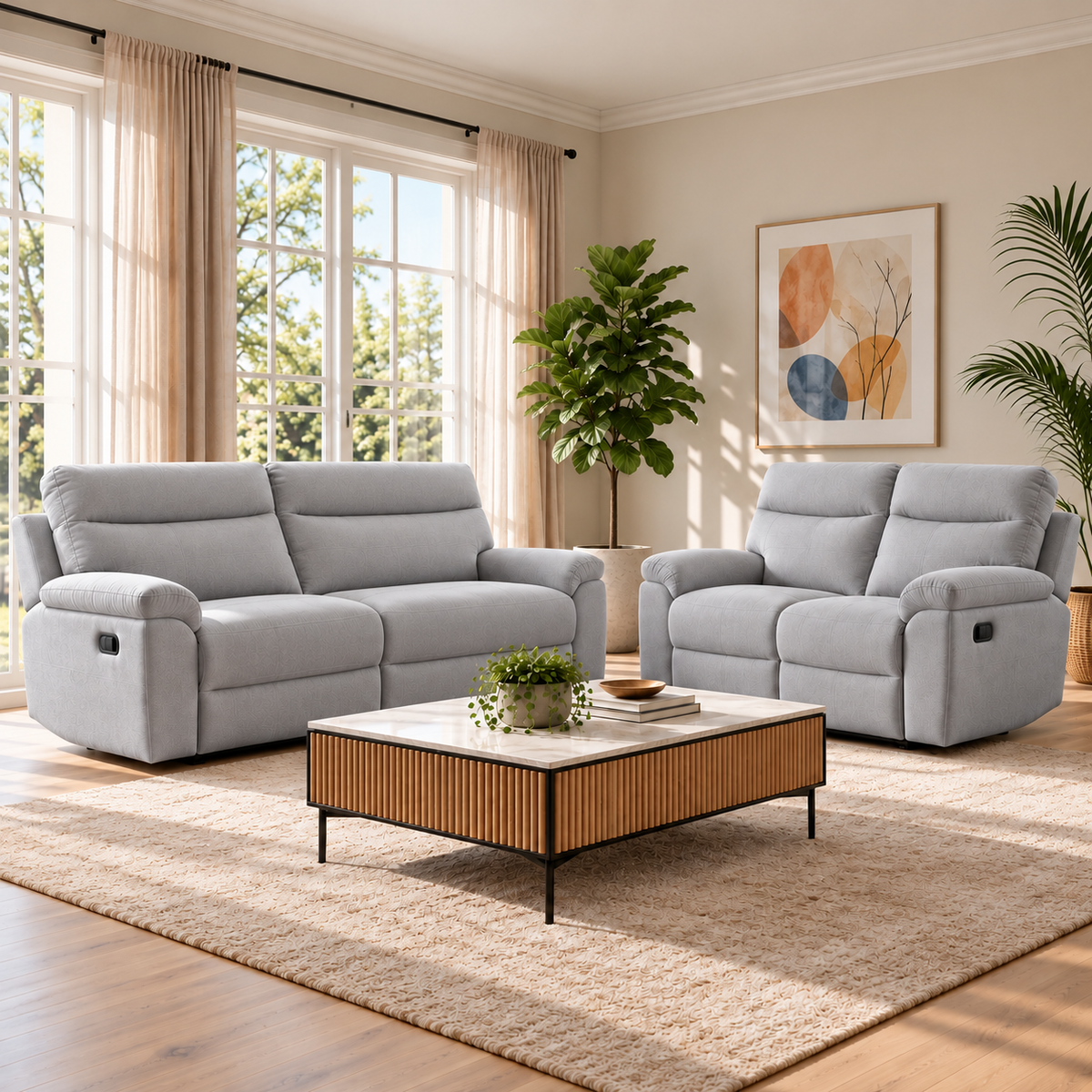 Violethill 3+2 Seater Manual Recliner