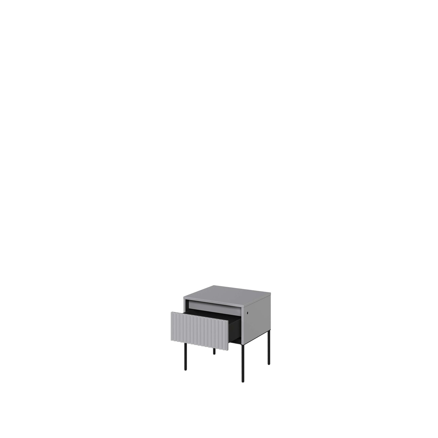 Taylor Side Table / Bedside Cabinet - Grey