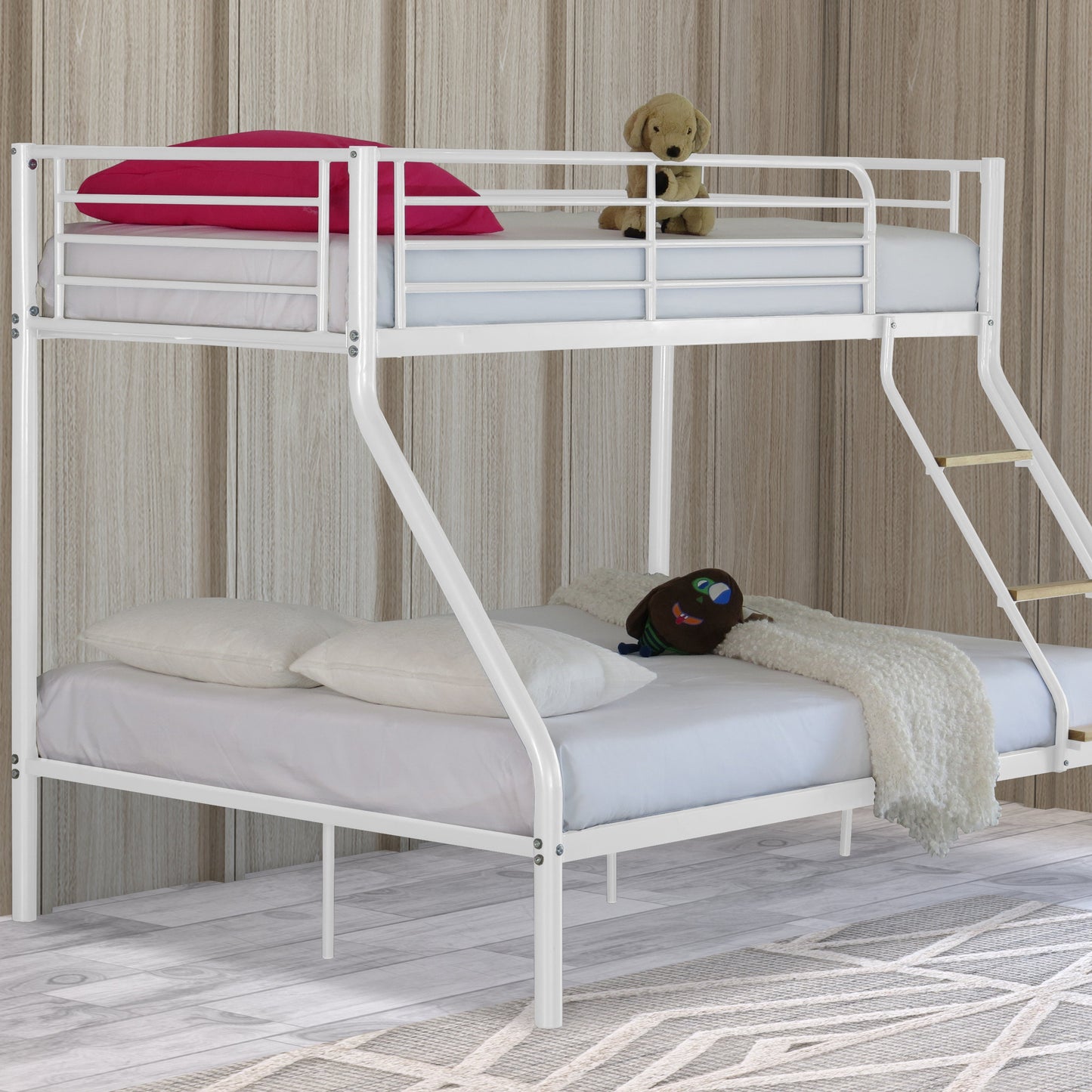 Zara Metal Triple Sleeper Bunk Bed - White