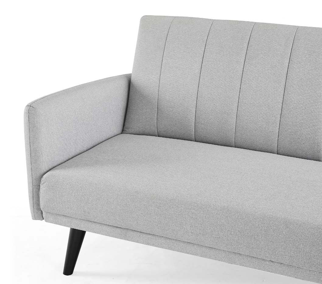 Ethan L Shape Fabric Sofa Bed - Light Grey