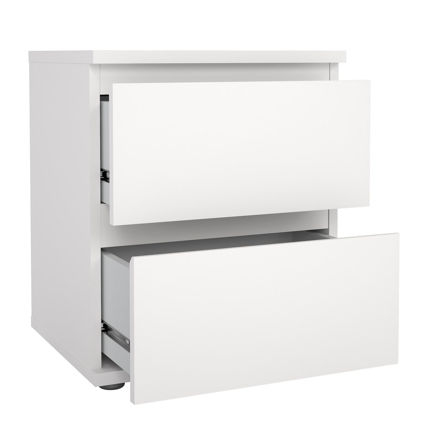 Nova 2 Drawer Bedside- White