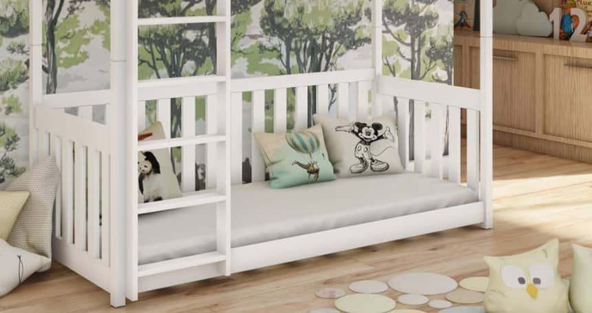 Cris Bunk Bed with Cot Bed - White Matt