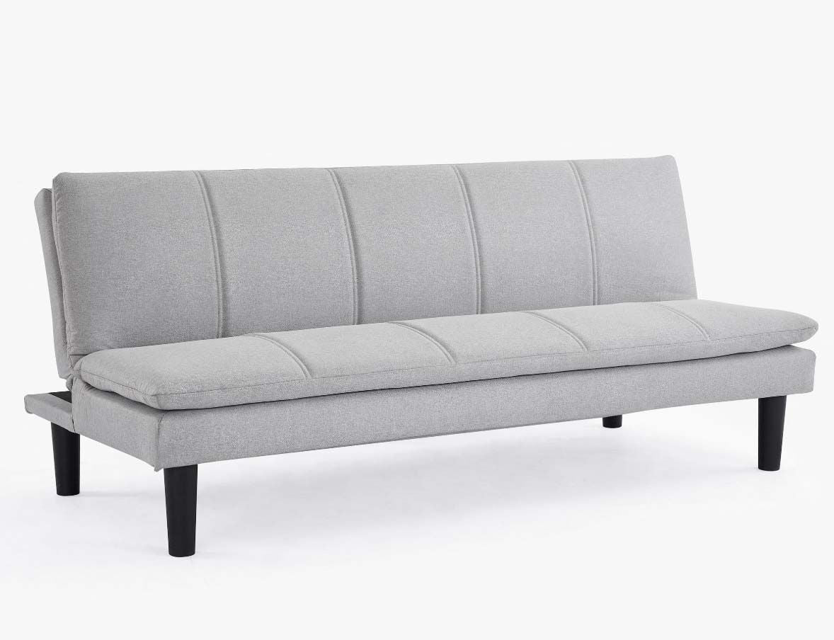 Adam 3 Seater Sofa Bed - Light Grey