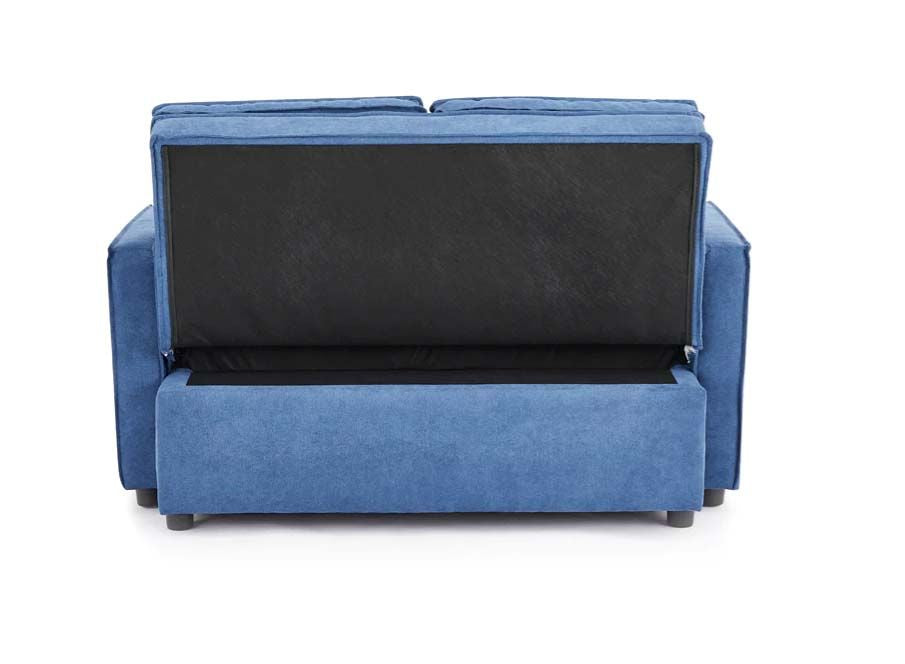 Sandhurst 2 Seater Pull Out Sofa Bed Linen Fabric- Blue
