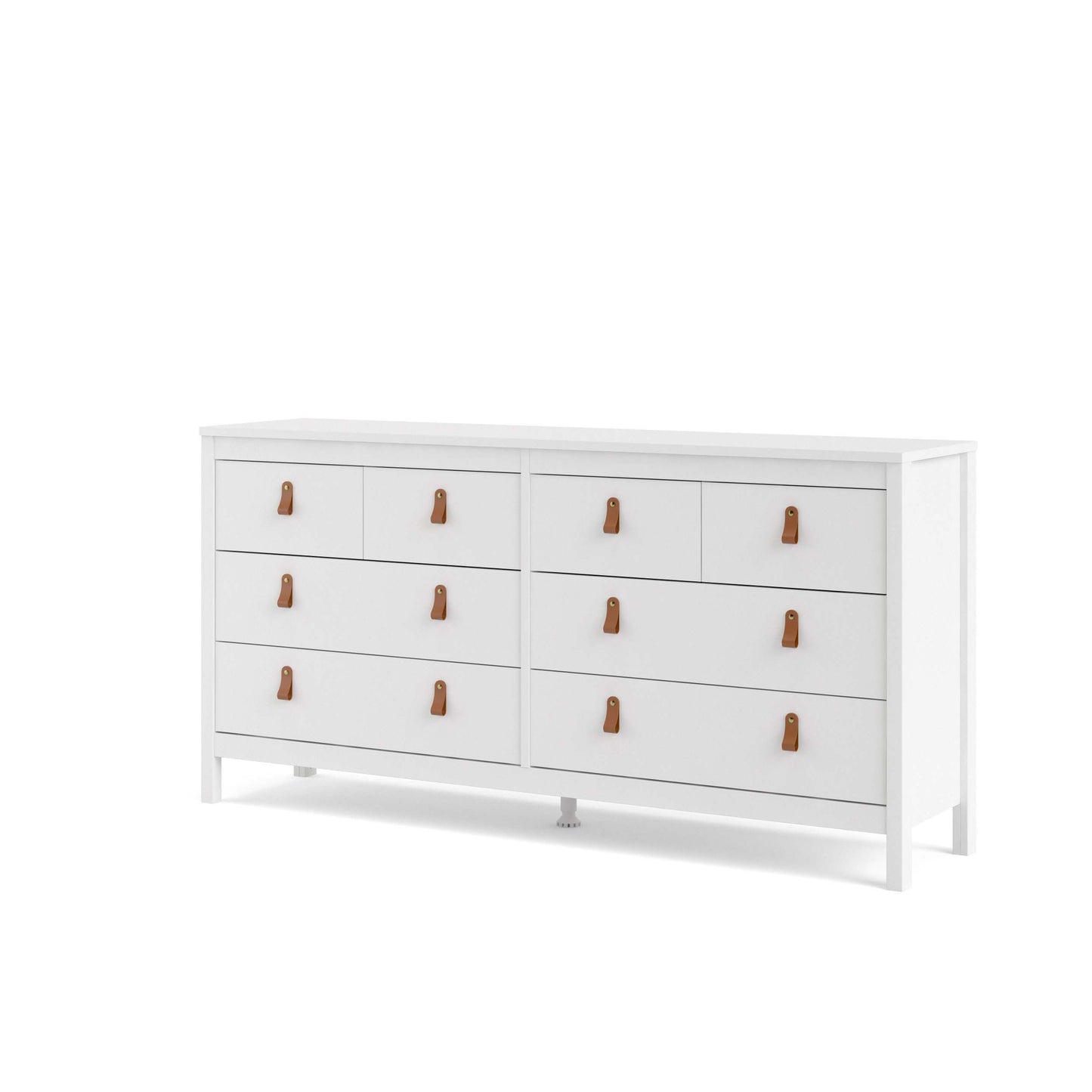 Madrid Double Dresser 4+4 Drawers - White