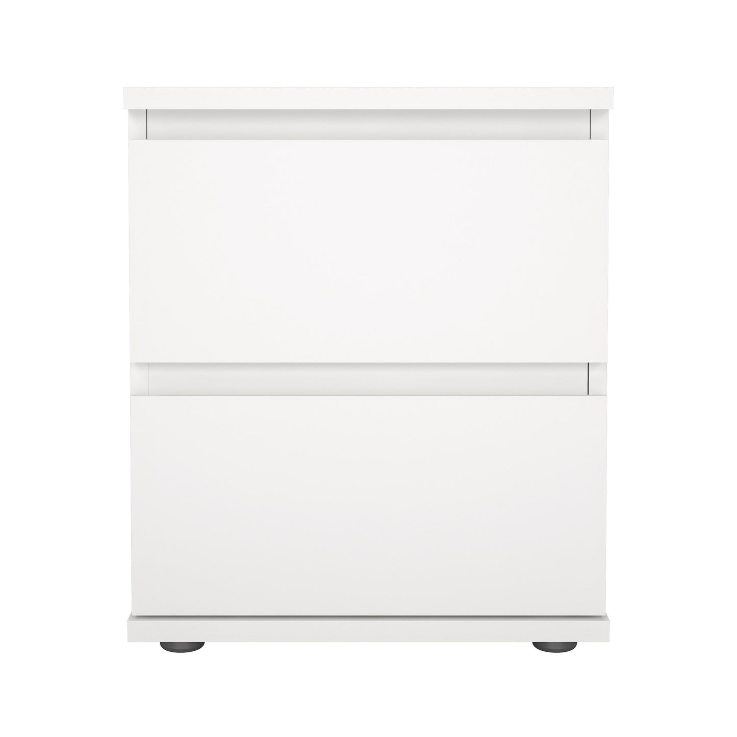 Nova 2 Drawer Bedside- White