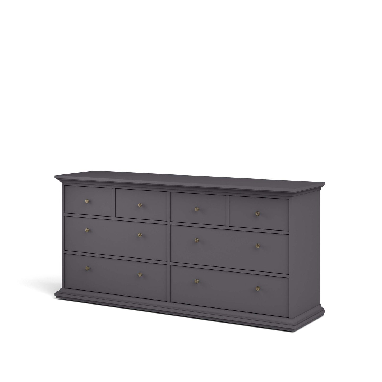 Paris Chest of 8 Drawers - Grey