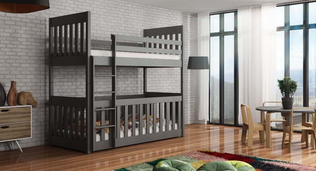 Cris Bunk Bed with Cot Bed - Graphite