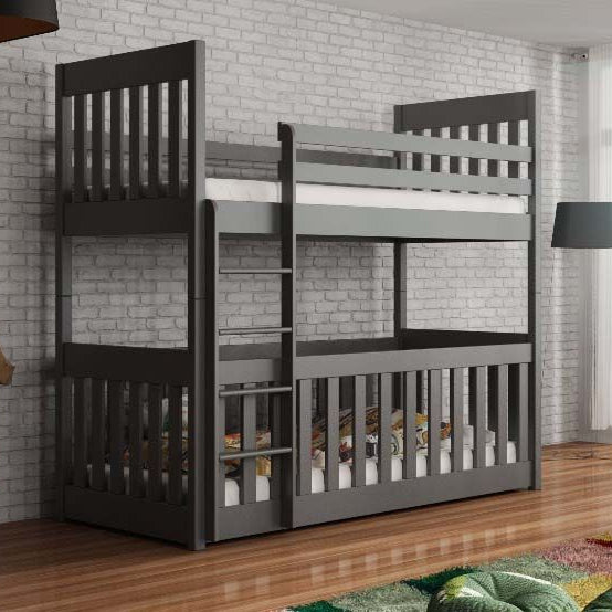 Cris Bunk Bed with Cot Bed - Graphite