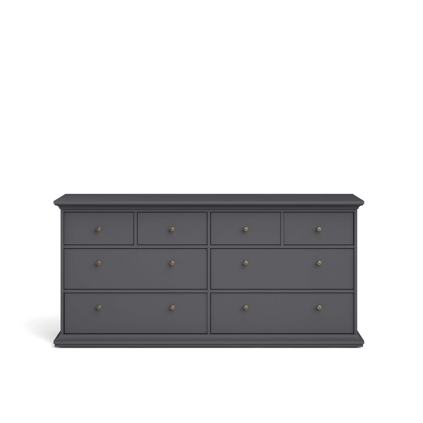 Paris Chest of 8 Drawers - Grey