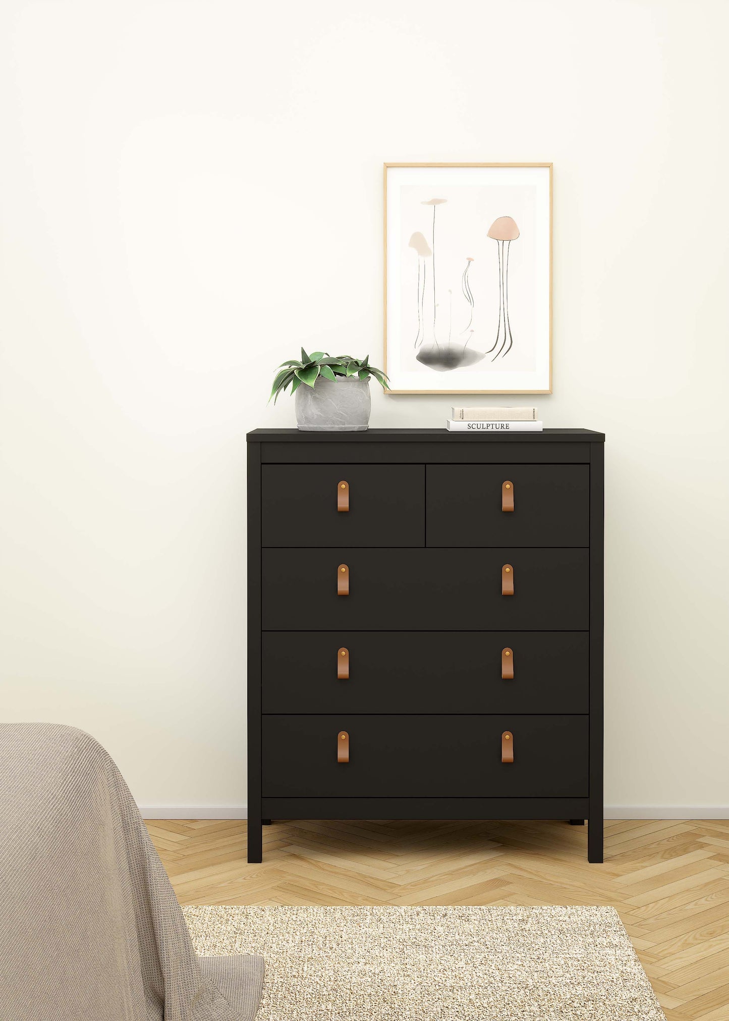 Madrid 3+2 Chest - Black