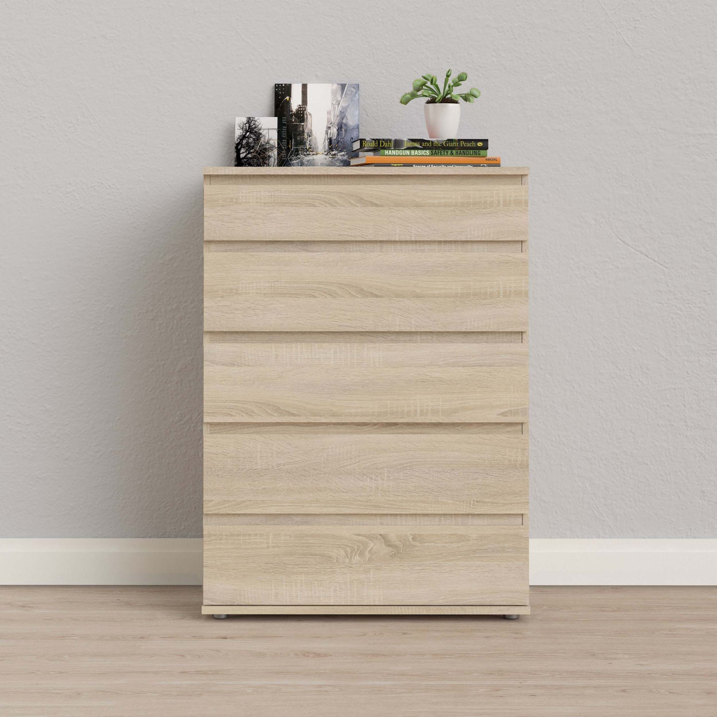 Nova Chest of 5 Drawers - Oak