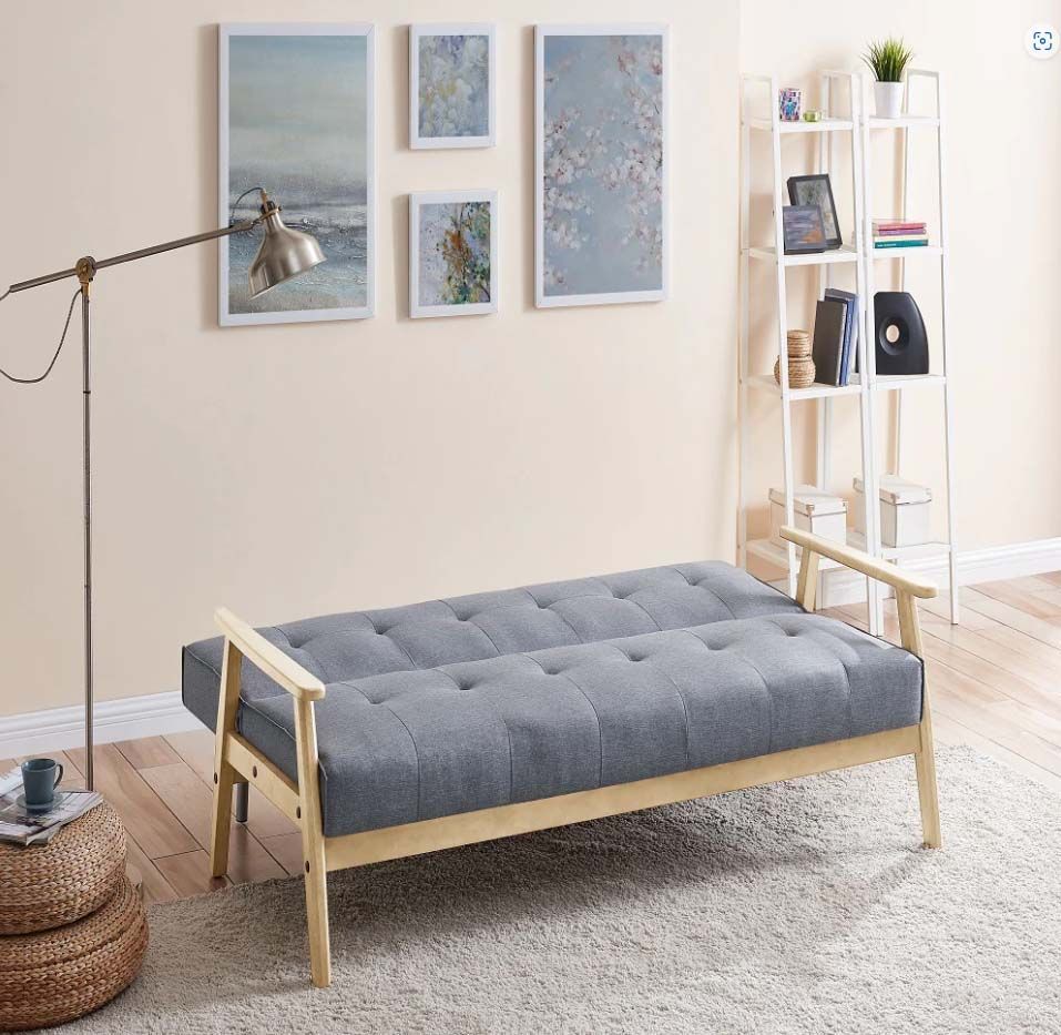 Wiltshire 3 Seater Fabric Sofa Bed - Light Grey