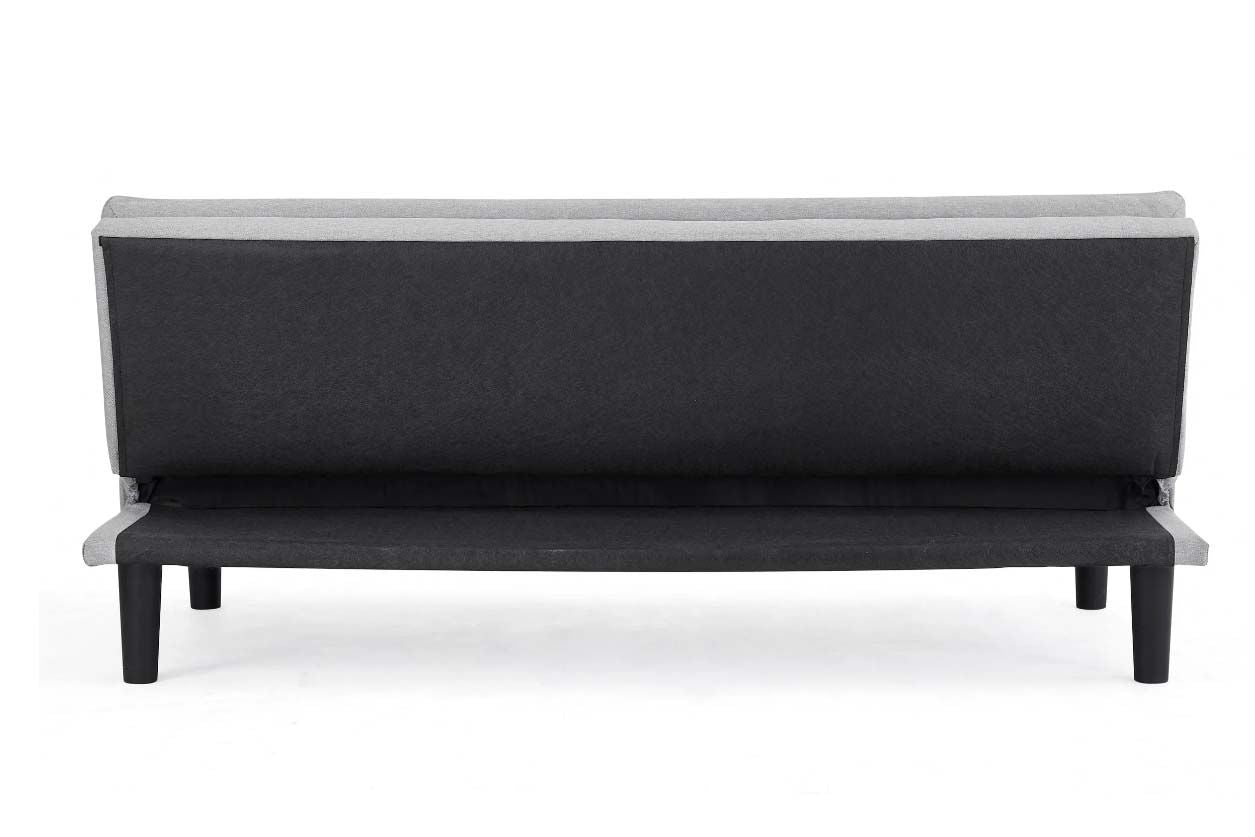 Adam 3 Seater Sofa Bed - Light Grey Woven Fabric