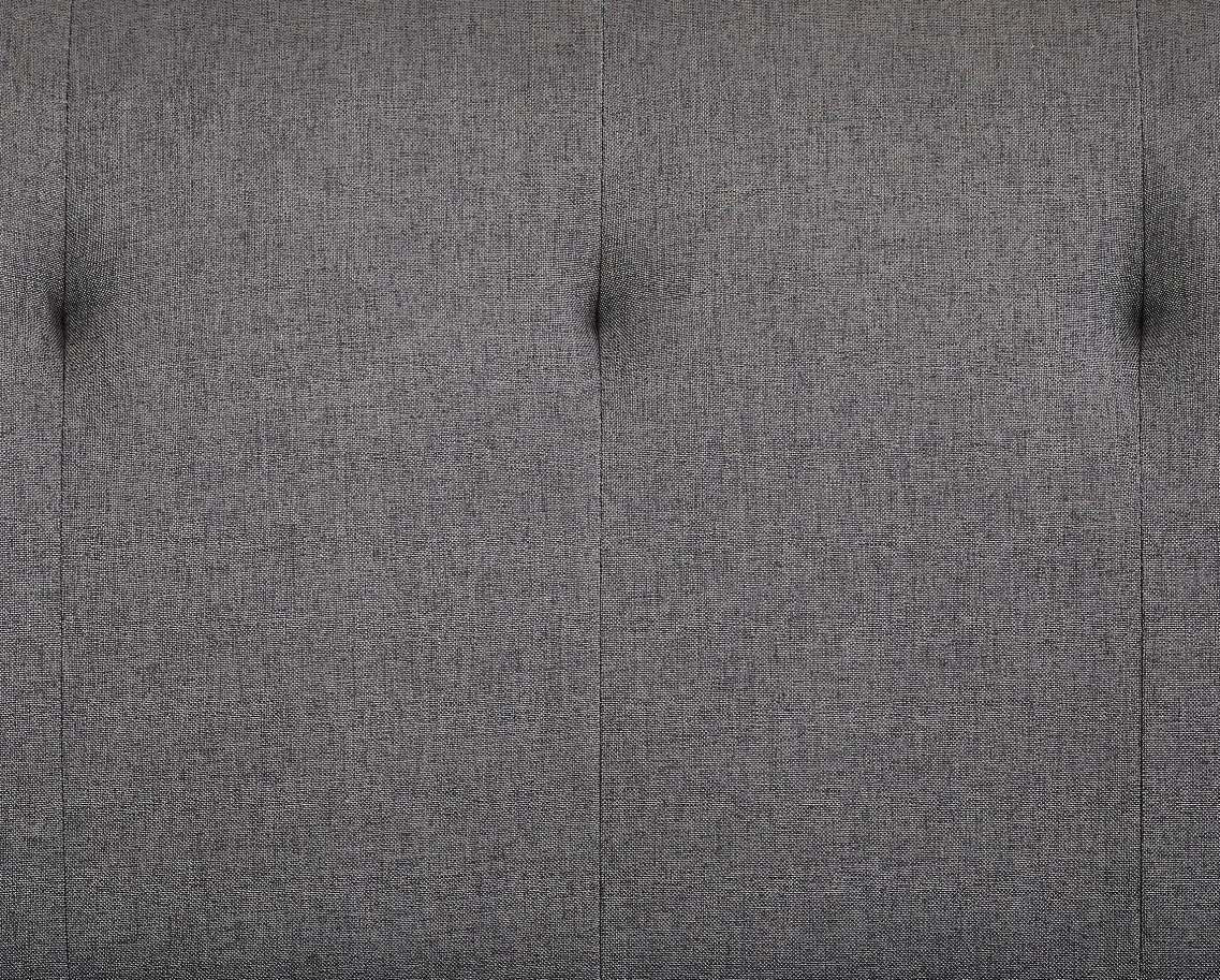 Kenton 3 Seater Clic Clac Sofa Bed - Charcoal Grey Tufted Back