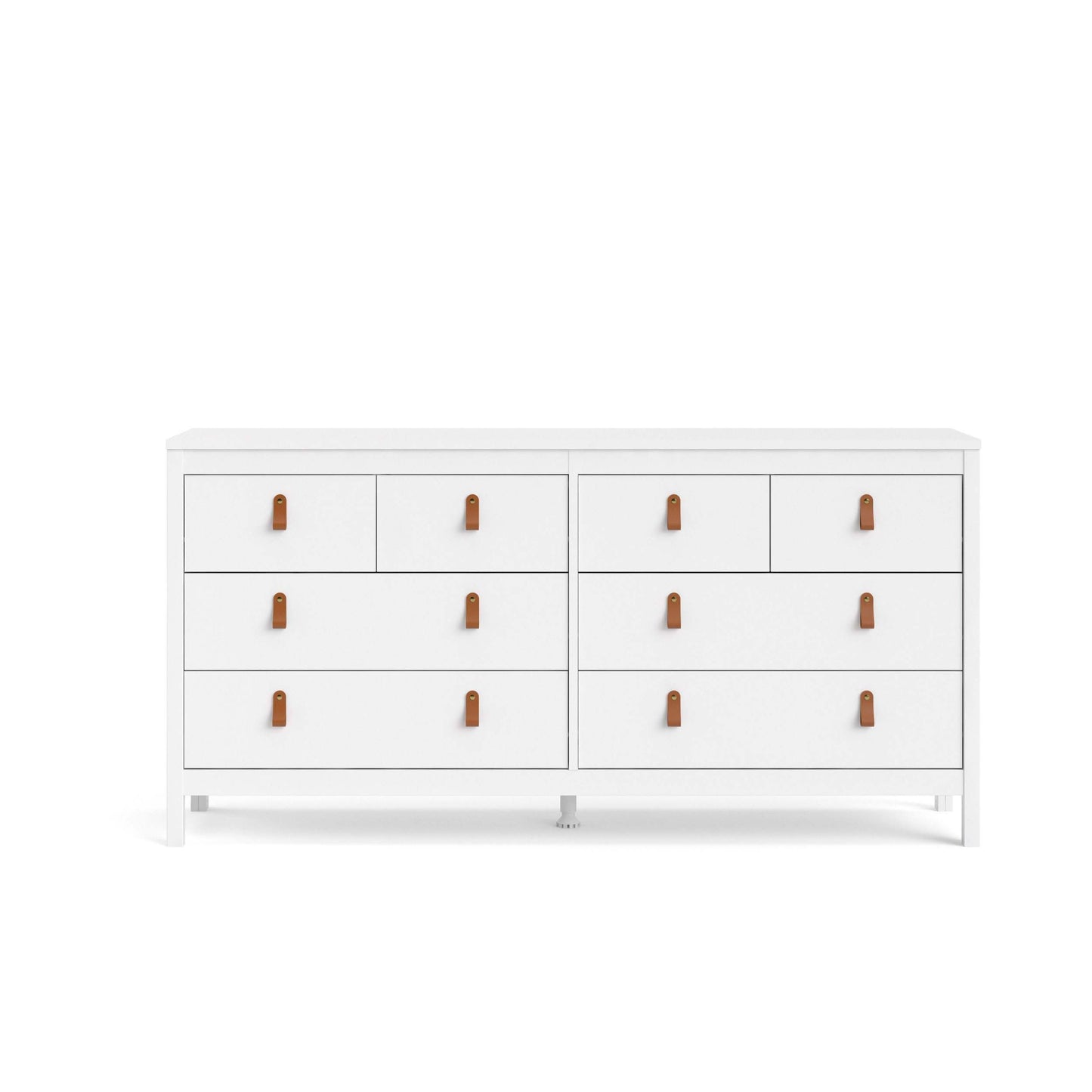 Madrid Double Dresser 4+4 Drawers - White