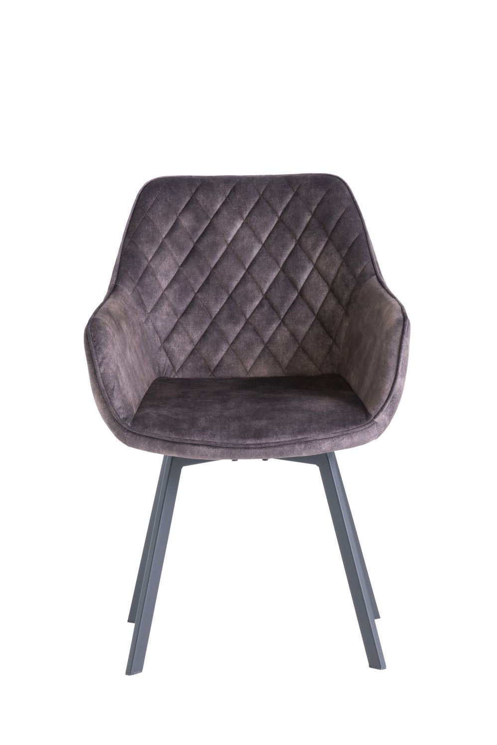 Vnvita Dining Chair Set of 2, Graphite with Black Leg