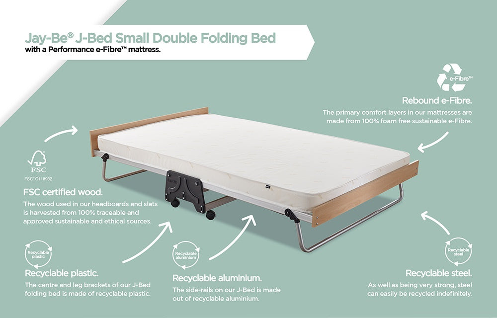 Jay-Be J-Bed with Performance Comfort Mattress - Small Double