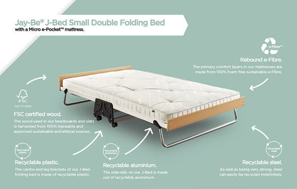 Jay-Be J-Bed with Pocket Sprung Mattress - Small Double