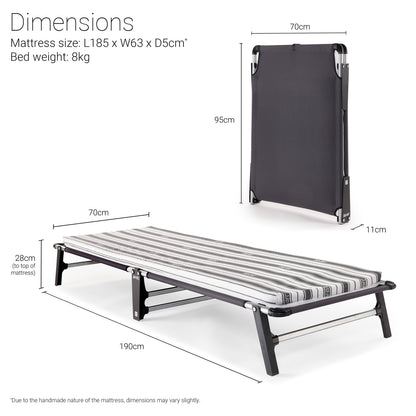 Jay-Be ME70 Mobile Folding Bed with Comfort Mattress