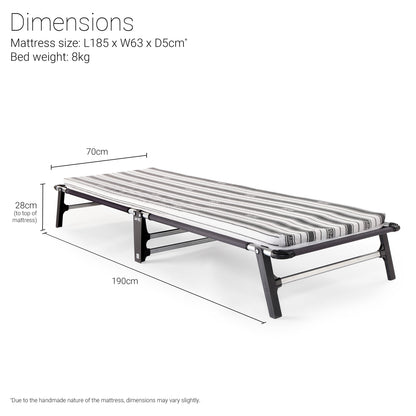 Jay-Be ME70 Mobile Folding Bed with Comfort Mattress
