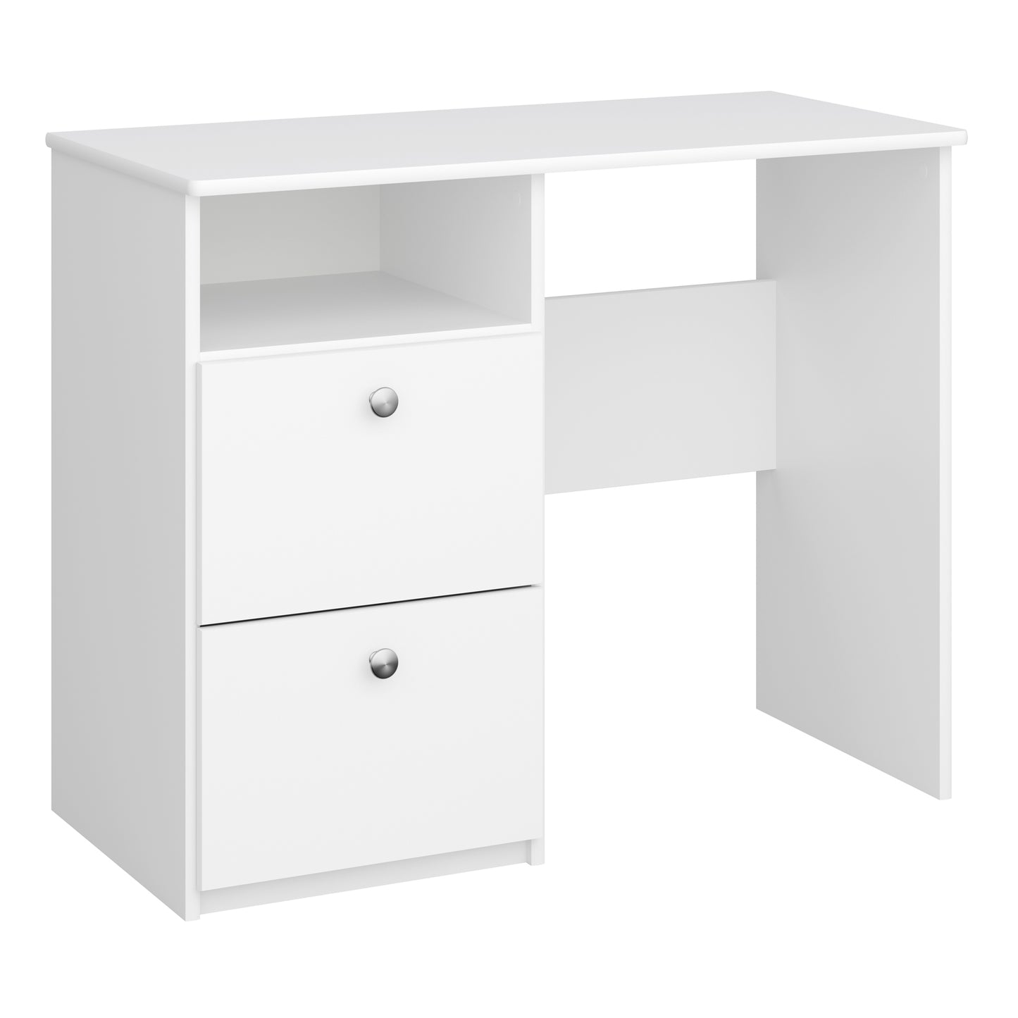 Kids 2 Drawer Desk - White