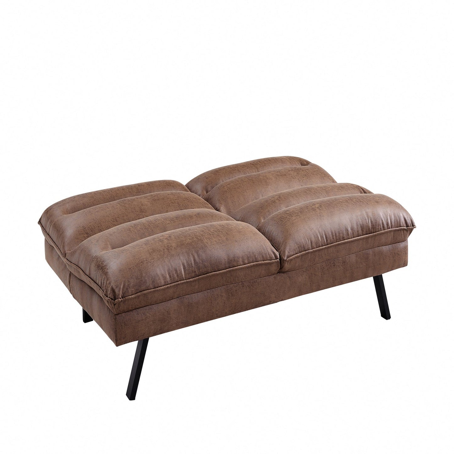 Richmond Air Leather Fabric Sofa Bed, Brown Air Leather Fabric