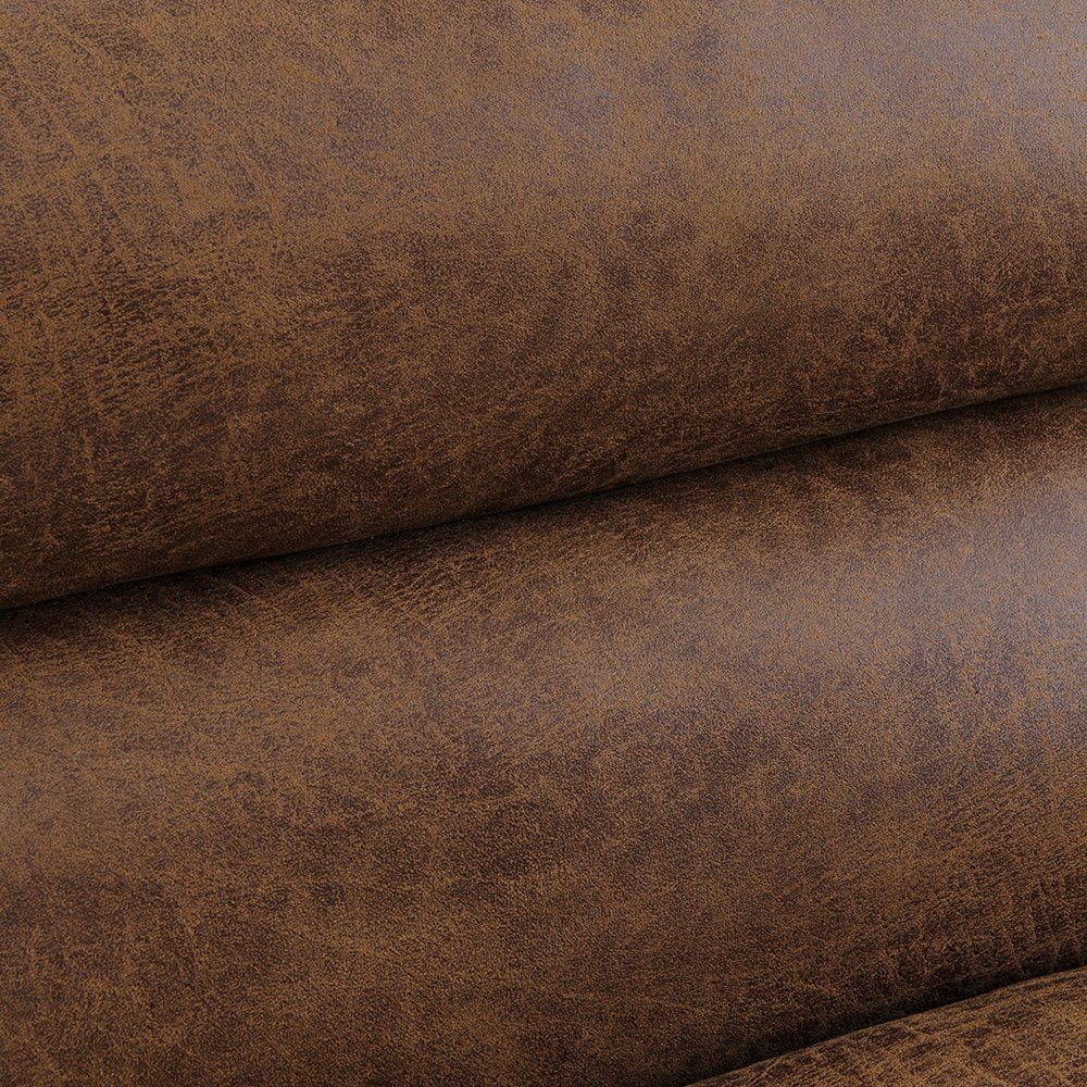 Richmond Air Leather Fabric Sofa Bed, Brown Air Leather Fabric