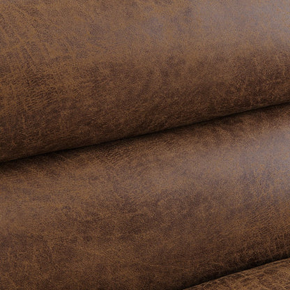 Richmond Air Leather Fabric Sofa Bed, Brown Air Leather Fabric