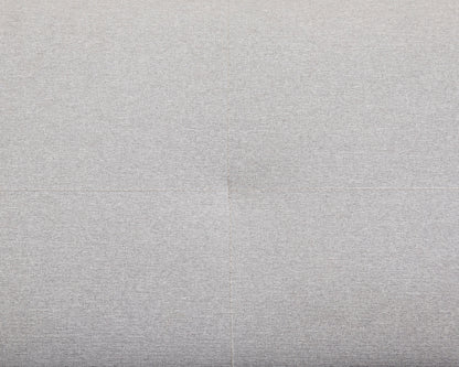 Hazel Fabric Sofa Bed Contrast Fabric Pillow Topper Wooden Legs, Grey Fabric