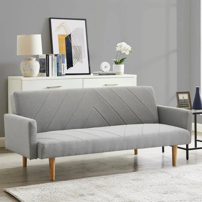 Alexs Light Grey Fabric Sofa Bed