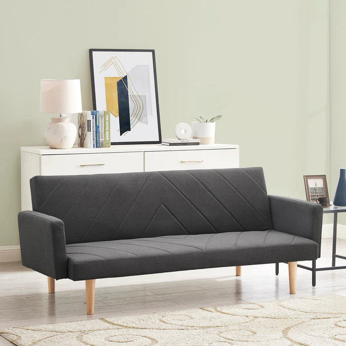 Alexs Dark Grey Fabric Sofa Bed