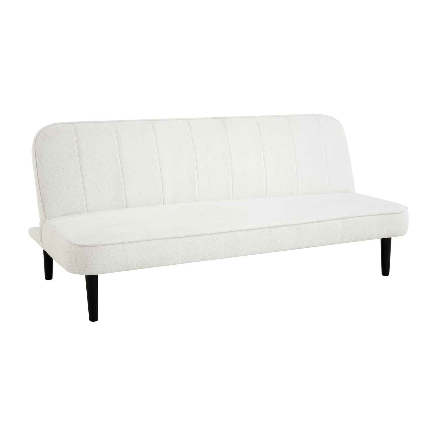 Milan Sofa Bed, White Boucle
