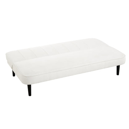Milan Sofa Bed, White Boucle