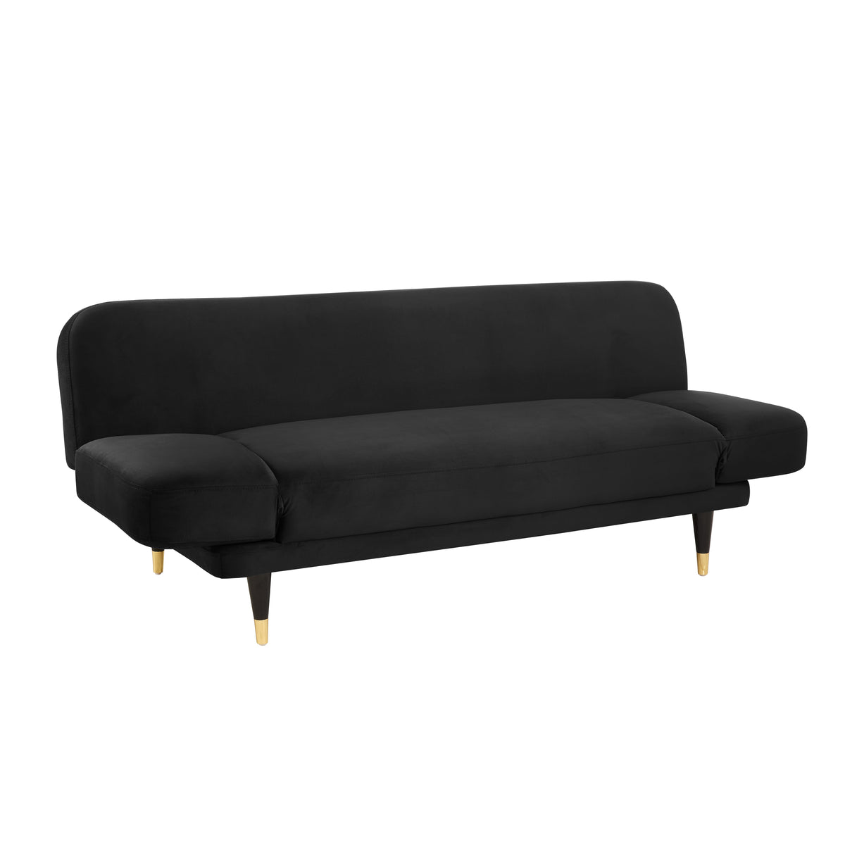 Sienna Sofa Bed, Black Velvet