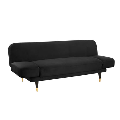 Sienna Sofa Bed, Black Velvet