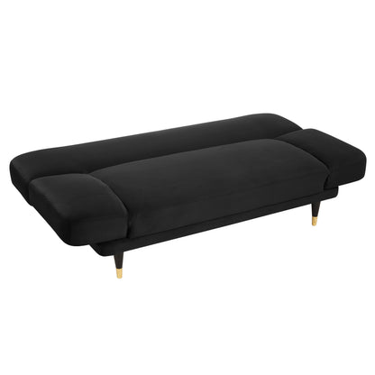 Sienna Sofa Bed, Black Velvet