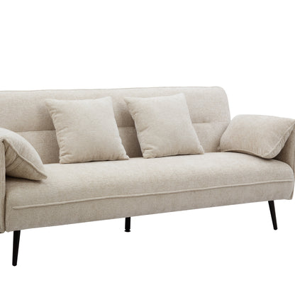 Franklin Sofa Bed, Beige Chenille