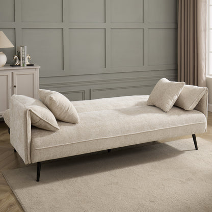Franklin Sofa Bed, Beige Chenille