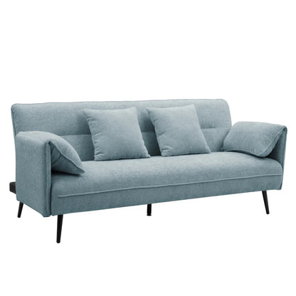 Franklin Blue Chenille Fabric Sofa Bed