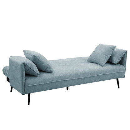 Franklin Blue Chenille Fabric Sofa Bed