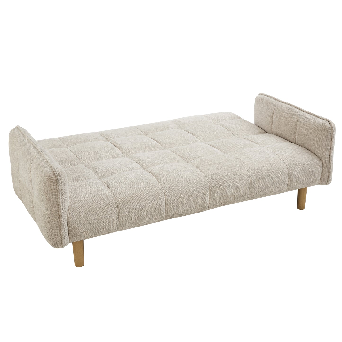 Jemma Sofa Bed, Beige Chenille